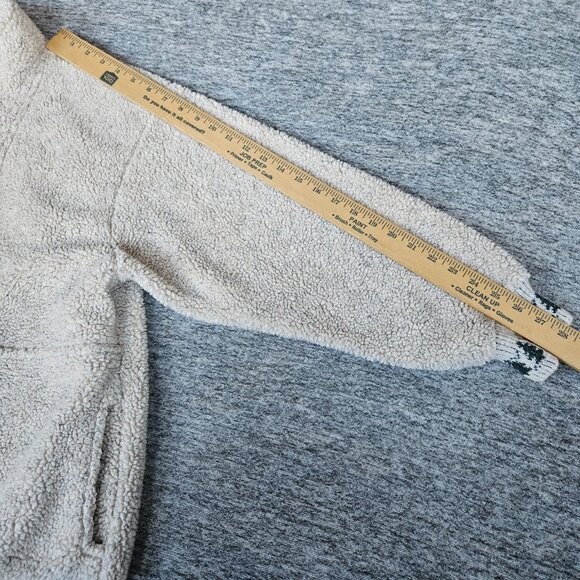 Alps Fine Womens Apparel L Moose Xmas Sweater Pullover 1/4 Zip Christmas Sherpa - Picture 9 of 9